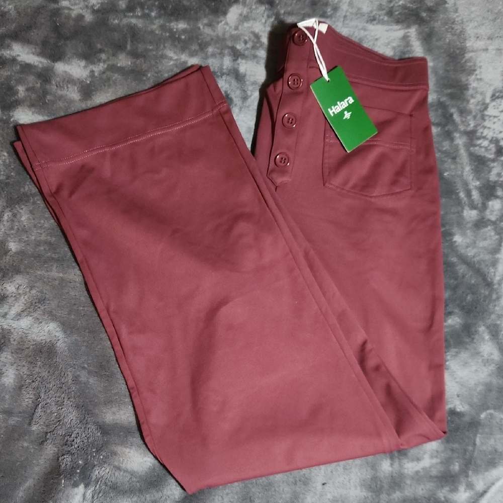 HALARA Men's Maroon Chinos